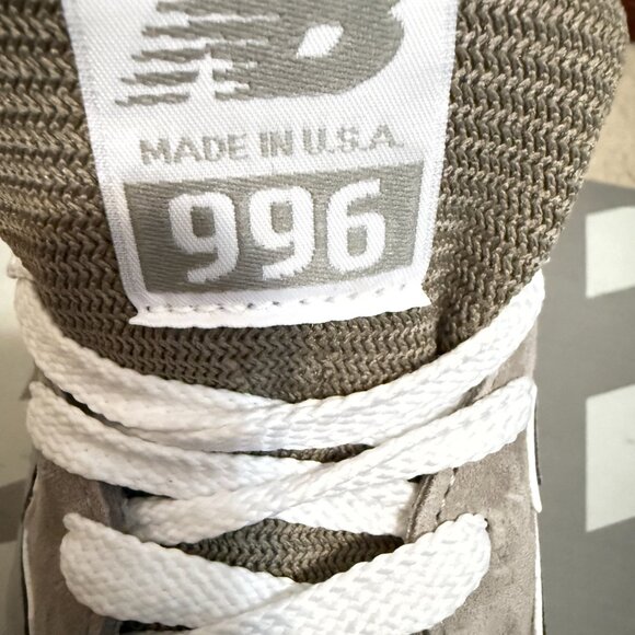 $349 Authentic NEW BALANCE U996GR Made in USA Men\'s Gray Suede Sneakers Sz.10.5 main image 12